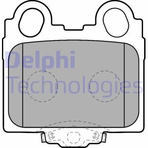 Тормозные колодки, дисковые delphi lp1510