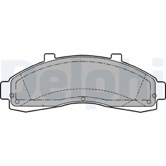 Гальмівні колодки, дискові delphi lp1625