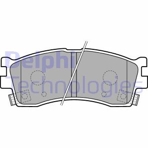 Тормозные колодки, дисковые delphi lp1702