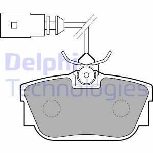 VW гальмівні колодки задн.T4 delphi lp1733