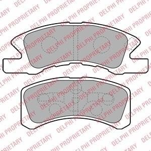 MITSUBISHI колодки гальм. передн. Space Star 1,0-1,2 12- delphi lp1918
