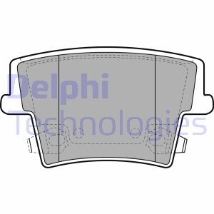 Тормозные колодки, дисковые delphi lp2035