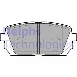 Тормозные колодки, дисковые delphi lp2051