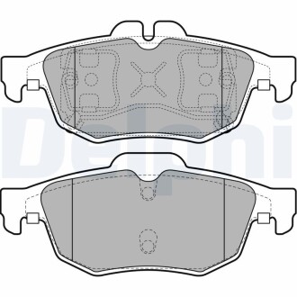 Тормозные колодки, дисковые delphi lp2259