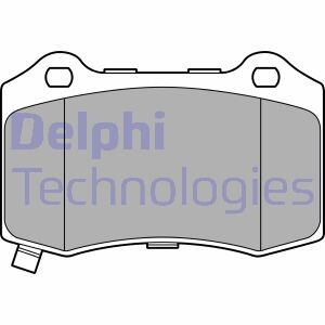 Тормозные колодки, дисковые delphi lp3676