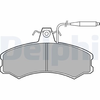 Гальмівні колодки, дискові delphi lp378