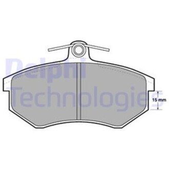 Тормозные колодки, дисковые delphi lp429