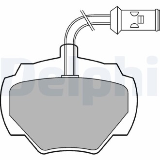 Тормозные колодки, дисковые delphi lp475