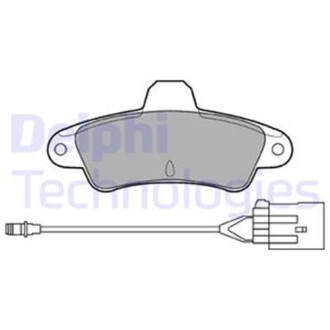 Тормозные колодки, дисковые delphi lp853