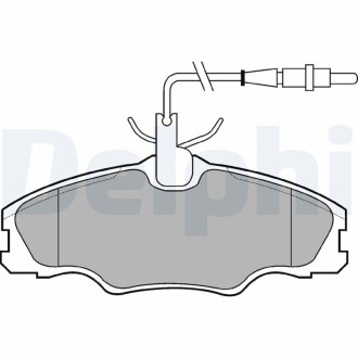 Тормозные колодки, дисковые delphi lp985