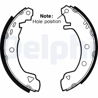 Тормозные колодки, барабанные delphi ls1402