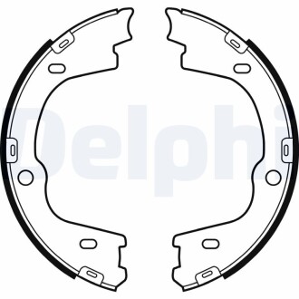 Гальмівні колодки, барабанні delphi ls2086