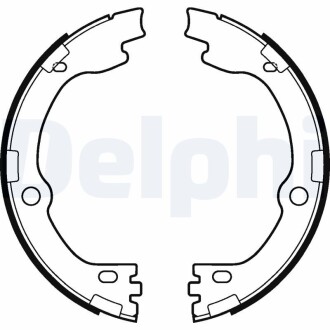 Тормозные колодки, барабанные delphi ls2119