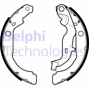 Тормозные колодки, барабанные delphi ls2127 (фото 1)