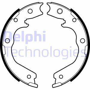 Тормозные колодки, барабанные delphi ls2137