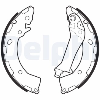 Тормозные колодки, барабанные delphi ls2150