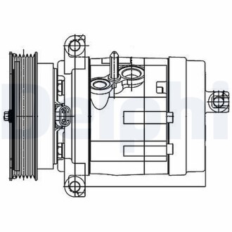 Компрессор кондиционера delphi tsp0155984