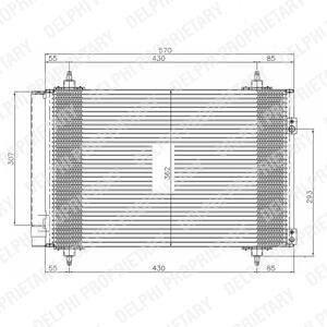 CITROEN радіатор кондиціонера B9, C4, DS4, DS5, Peugeot 3008, 307, 308, 5008, Parther delphi tsp0225548