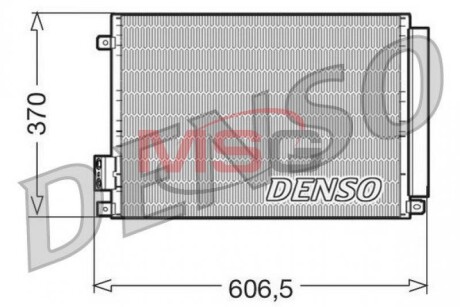 Конденсер кондиционера denso dcn09045