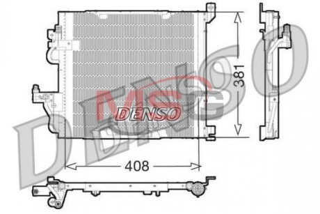 Конденсер кондиціонера denso dcn20012