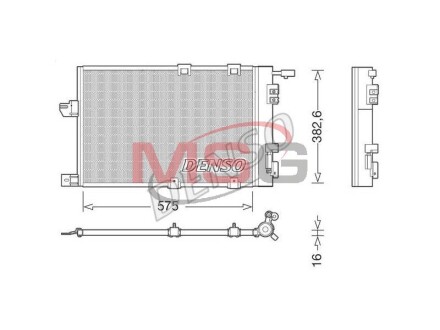 Конденсер кондиціонера denso dcn20038