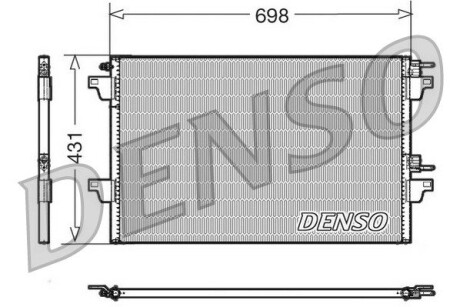 Конденсер кондиціонера denso dcn23022