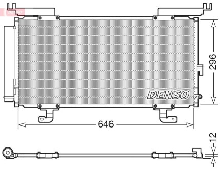 Конденсер кондиціонера denso dcn36004