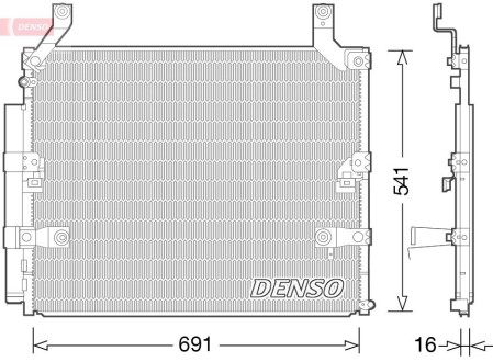 Конденсер кондиционера denso dcn50032