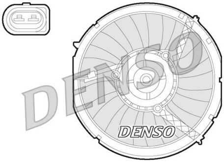 Вентилятор радіатора denso der02003