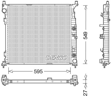 Радіатор denso drm17055