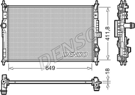 Радіатор охолоджування denso drm21103