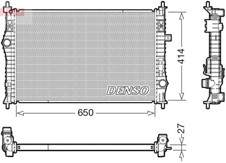 Радіатор охолоджування denso drm21104