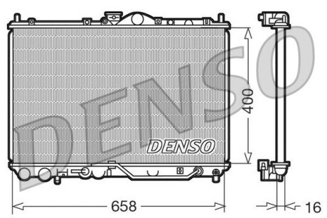 Радиатор охлаждения denso drm45011 (фото 1)