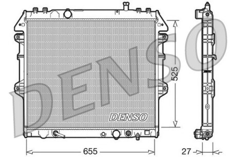 Радиатор охлаждения denso drm50045 (фото 1)