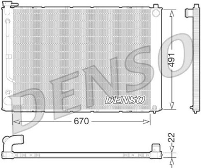 Радиатор охлаждения denso drm51011 (фото 1)