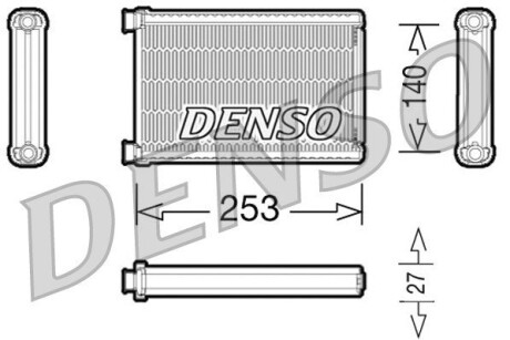 Радіатор пічки denso drr05005