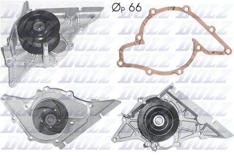 AUDI помпа води A6 A8 3.7,4.2 V8 98- dolz a-194