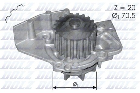 Помпа водяна dolz c120