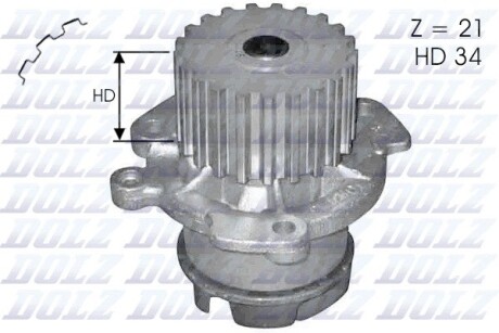 Помпа водяна dolz l124