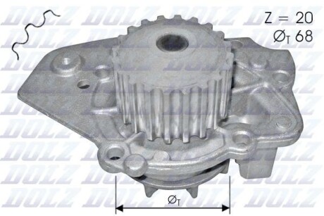 Водяний насос dolz n206