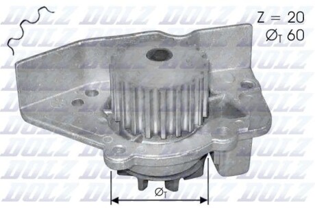 Помпа водяна dolz n405