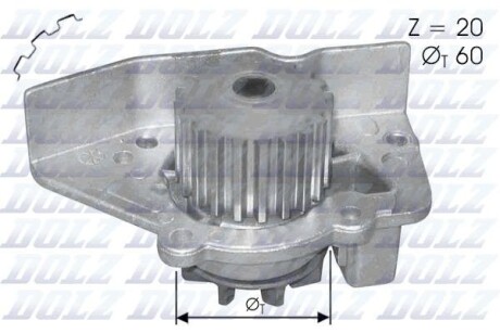 Помпа водяна dolz n406