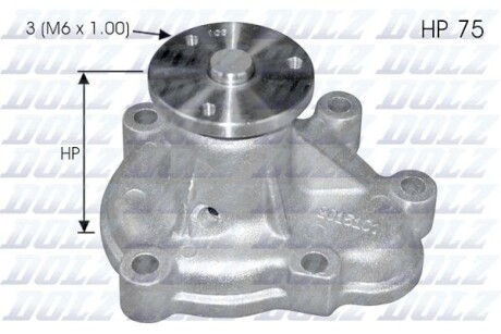 Водяний насос dolz o142