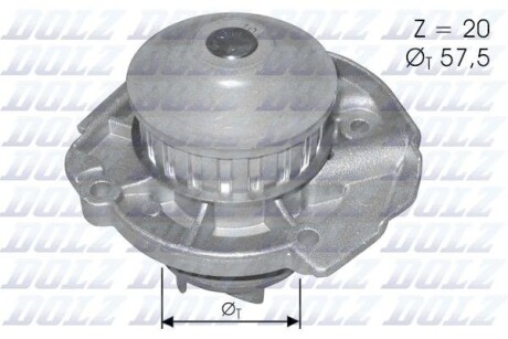 Помпа водяна dolz s161