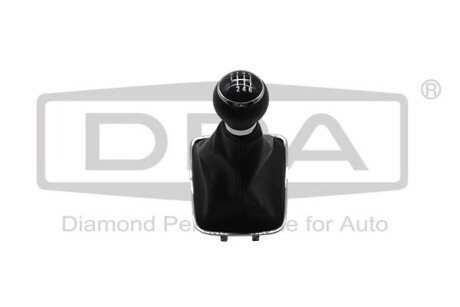 Ручка КПП з пильником чорний 6 ступ VW Sharan (11-), Tiguan (08-)/Seat Alhambra (10-) dpa 77111635102