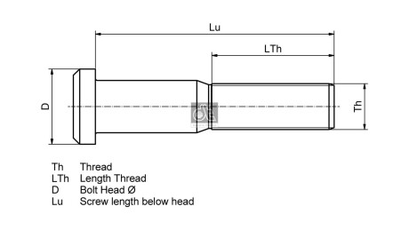 Болт крепления колеса dt 1010004