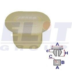 Зажим бампера elit c60104