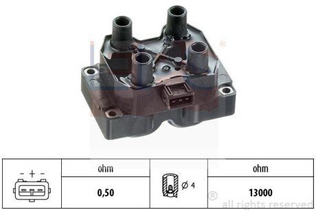 FIAT котушка запалювання Bravo,Croma,Fiorino,Tempra,Alfa Romeo,Lancia eps 1.970.168