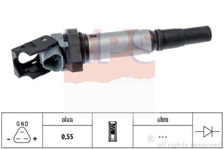 BMW котушка запалювання E60/E61/E90/E91,F10,X1/3/5 E70 3.0 eps 1.970.607