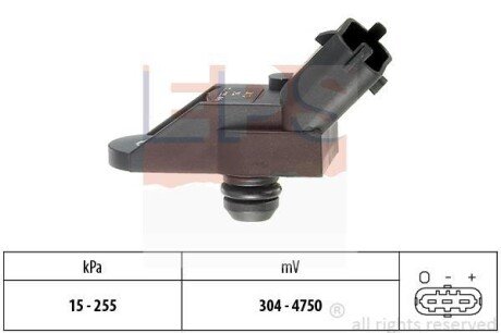 FIAT датчик тиску наддуву 1,9-2,4JTD eps 1.993.013